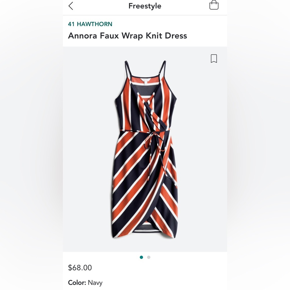 Annora Faux Wrap Knit Dress